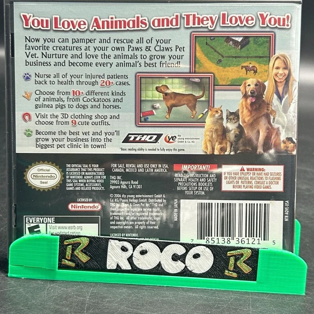 Paws & Claws: Pet Vet DS (Nintendo DS, 2006) Complete W/ Manual